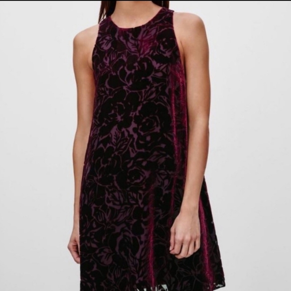 Wilfred Dress, XXS Small, Burgundy - Picture 1 of 6